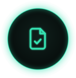 glow icon doc check
